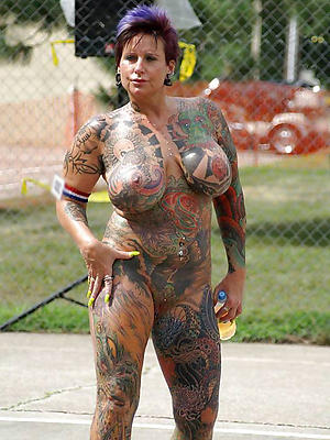 magnificent full-grown tattoos copulation portico