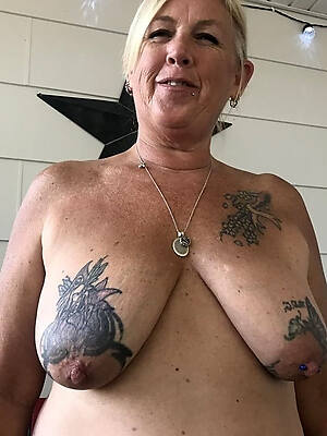 petite old mature women with tattoos