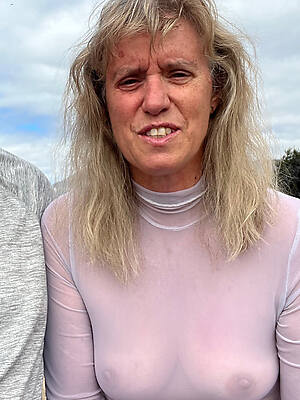 real Swedish mature nude shows off everything