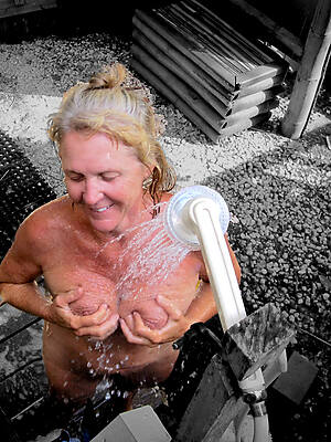 check out mature in shower
