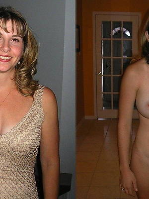 mature dressed undressed posing nude