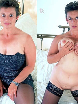 super mature mom dressed undressed