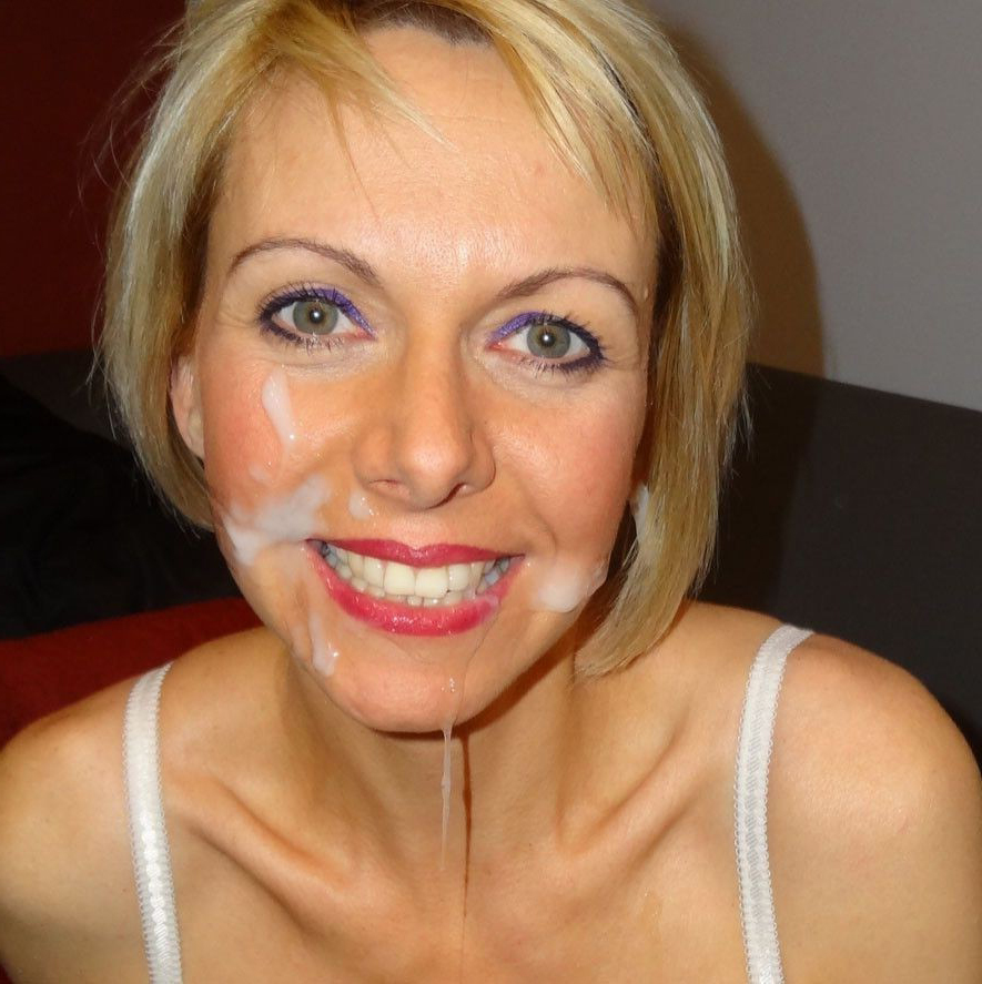 Elegant mature wife facial porn pics.